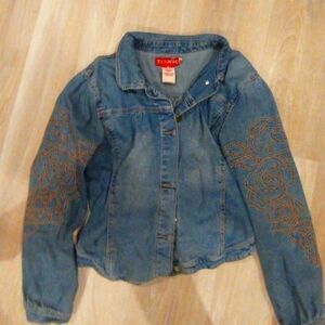Vintage short‎ cropped jean jacket  toxkjeans